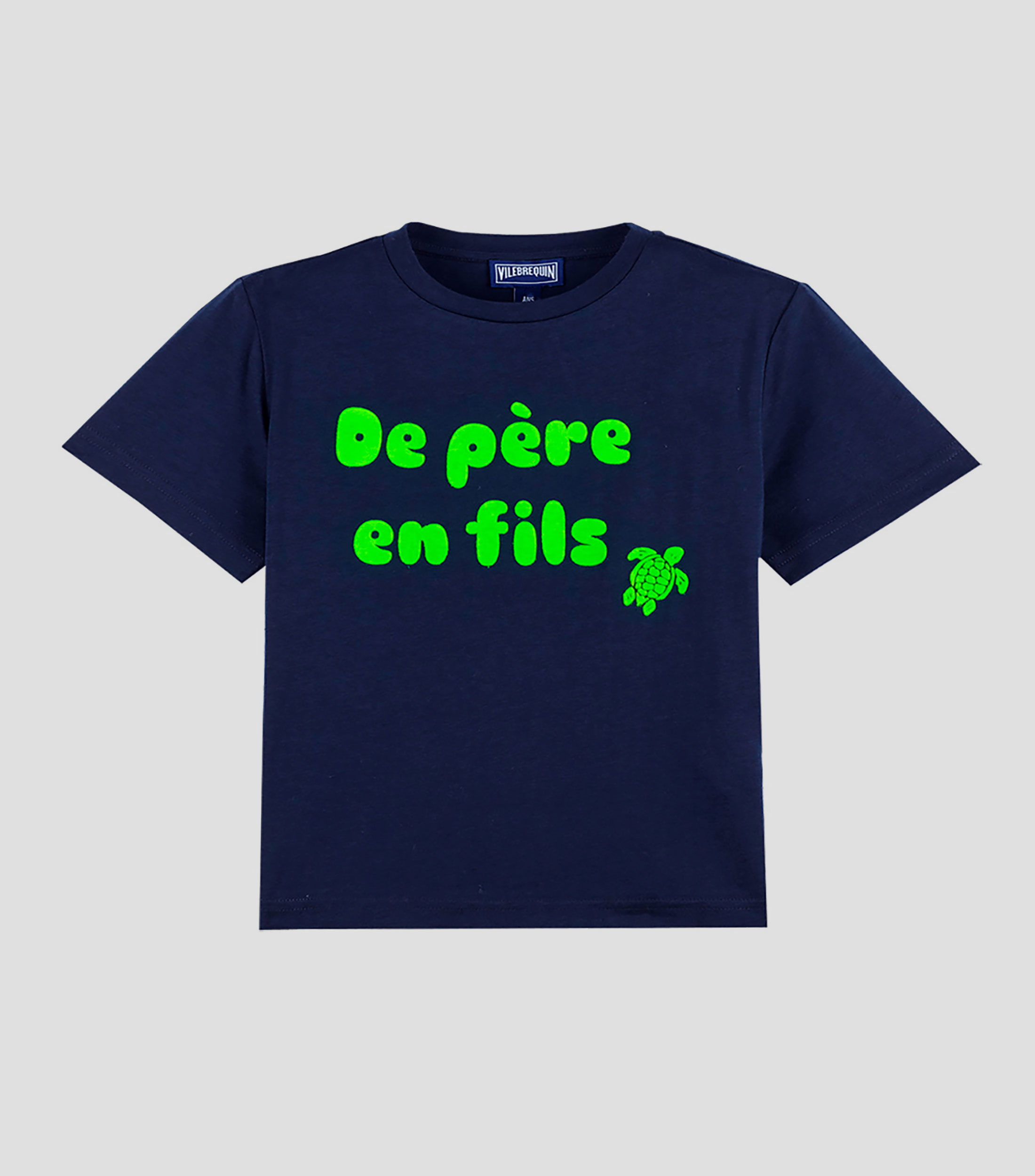 Playera cuello redondo manga corta y diseño estampado Niño